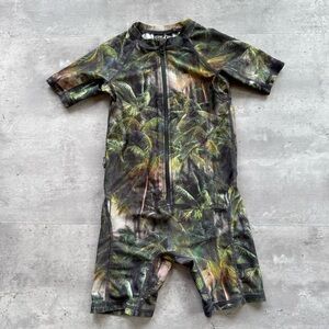 Molo Neka One Piece Swim Suit UV Jungle Print Kids Size 5